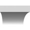 Ekena Millwork 5 1/2-in. W x 28-in. D x 40-in. H Westlake Architectural Grade PVC Knee Brace BRCP055X28X40WTL - alternate 4
